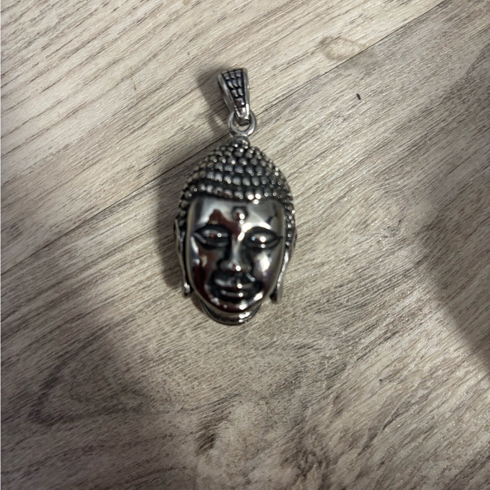 Stainless Steel Buddha Head Pendant